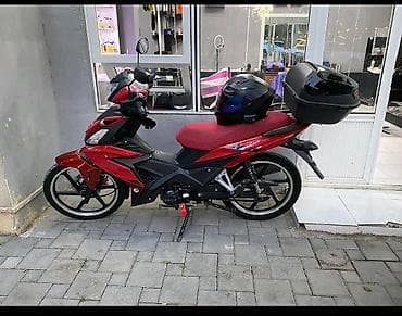 tap az matasklet: Moped/motosiklet – idman üslublu, qırmızı rəngdə, şəhər içi sürüşlər — 1