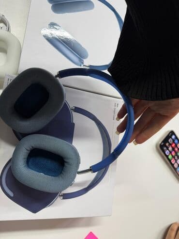 Микрофоны: Беспроводные (Bluetooth) Наушники, Apple, цвет - Синий — 8