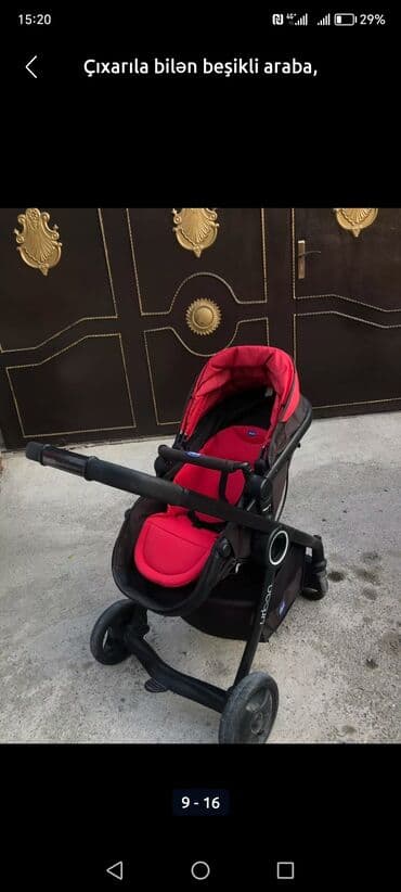 uşaq səbətləri instagram: Çıxarıla bilən beşikli araba, Chicco, İşlənmiş, Ünvandan götürmə, Ödənişli çatdırılma — 2