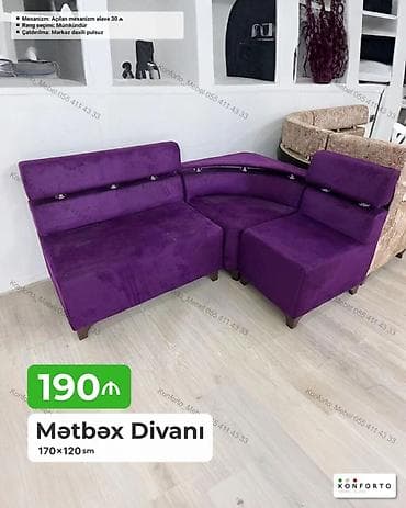 bal: Məhsul: Mətbəx divanı Ölçü: 170×120 sm Qiymət: 190 ₼ — 1