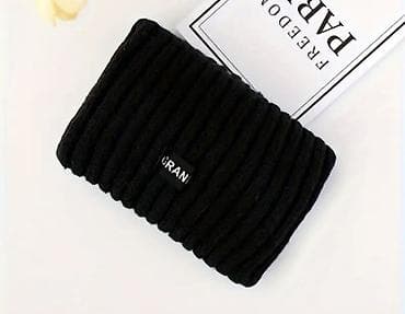 Qızlar üçün toxunma saç lentı – qara rəng - Material: yumşaq