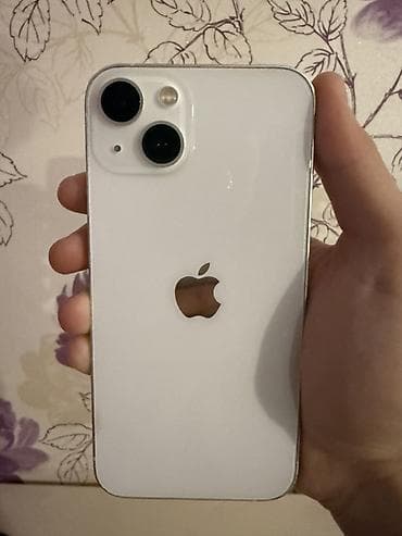 telefonlar satisi: IPhone 13, 128 GB, Ağ, Face ID — 1