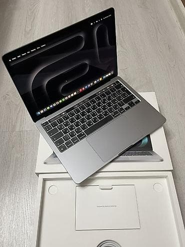 macbook m2 pro: Apple MacBook Pro 13" (Silver)– M2 çipi ilə 95% pil ideal vəziyyətdə — 3