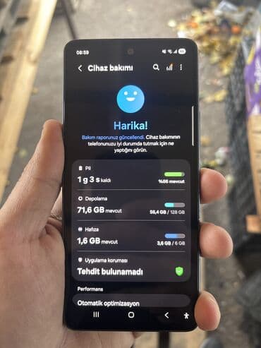 telefon üçün ekran şəkilləri: Samsung Galaxy A53 5G, 128 GB, rəng - Qara, Barmaq izi, İki sim kartlı, Face ID — 5