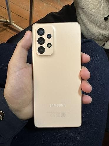 Samsung Galaxy A53, 128 GB, rəng - Qızılı, Barmaq izi