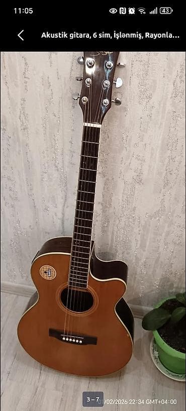 gitara simleri: Akustik gitara, 6 sim — 1