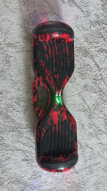 Elektrik nəqliyyatı: Elektrik hoverboard (gyroskuter) – 6.5” təkərli, alov naxışlı — 3