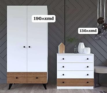 Mebel dəsti – qarderob şkafı və komod - Dizayn: Skandinaviya lalafo.az -da Mebel dəsti – qarderob şkafı və komod - Dizayn: Skandinaviya