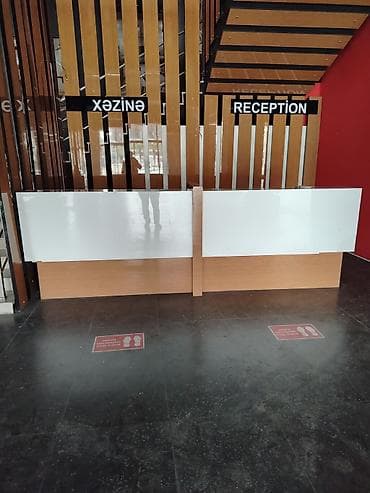 mağaza ucun vitrin: Məhsul: Reception/kassa stolu (ikili modul) Təsvir: - Modern — 1