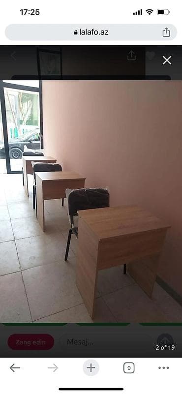 kompüter masa: Dördbucaq masa, Stulsuz, Polkasız, Siyirməsiz, Türkiyə, Sadə laminat — 9