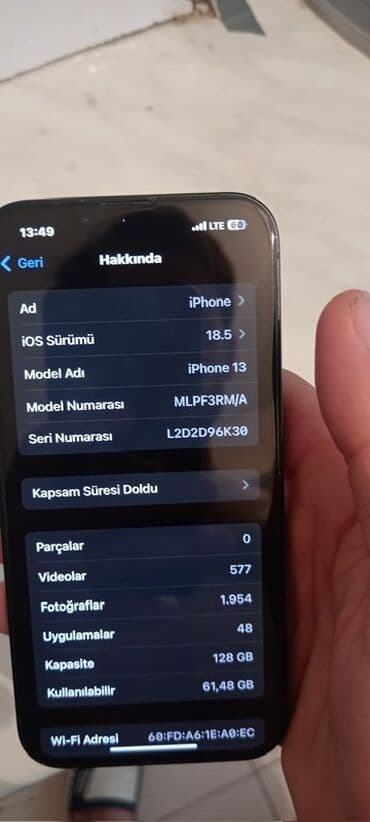 irşad iphone 13 pro 128: IPhone 13, 128 GB, Qara, Face ID — 2