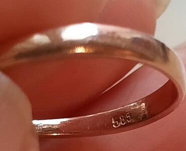 brilyant qaşlı üzük metni: Üzük, Çəhrayı qızıl, 585 Əyar, Brilyant, 0-0.25 Karat — 7