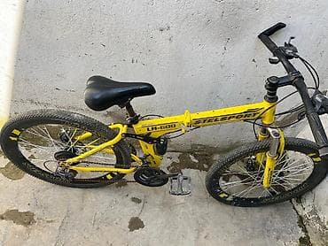 isma hybrid 8.5: Stelsport LH-600 dağ velosipedi - Rəng: sarı-qara - Çərçivə: qatlanan — 2