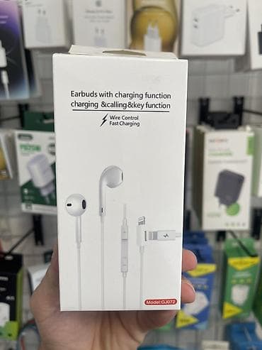 type c qulaqlıq: Məhsul: Şarj funksiyalı naqilli qulaqcıq (Model: GJ072) - Lightning — 1
