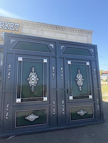 демир дарваза: Новый Железо Дворовые ворота, Распашные, 3 м, Механические, С дверью, Есть кредит, Платная установка, Самовывоз, Платная доставка, Доставка в районы — 3