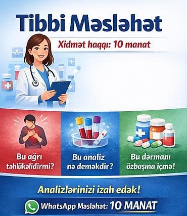 Sifarişlə əl işləri: Tibbi Xidmət.Whatsappa yazın Analizlərinizi və Reseptlərinizi izzah — 1