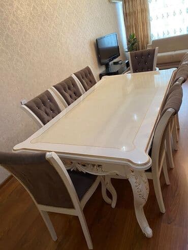 fırlanan stollar: Stol stul dəstih 10stul 2kreslo — 4