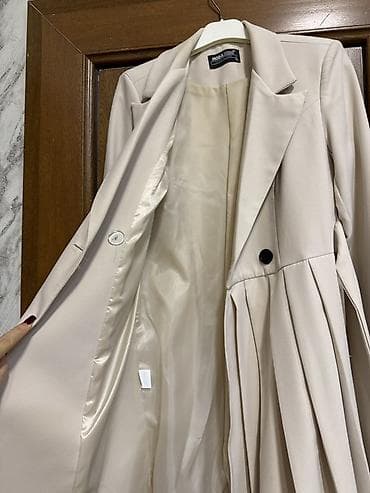 женский пуховик новый: MODA BESI qadın pencəyi - Rəng: krem/bej - Model: uzun, klassik ütülü — 6