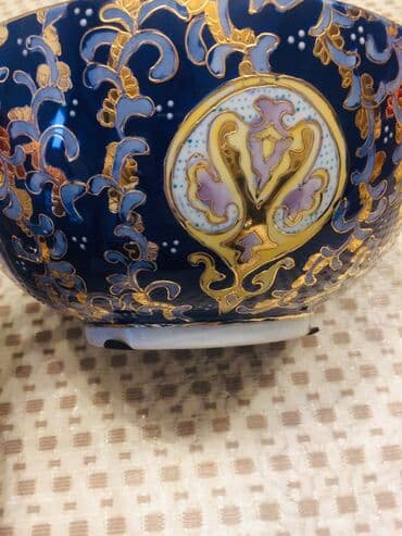 Digər süfrə qabları: Kasalar, 2 ədədli dəst, rəng - Göy, Farfor — 3