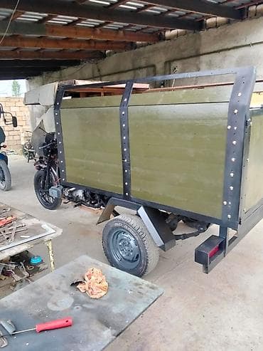 teze teker: Yükdaşıma üçün xüsusi yığılan üçtəkərli motosiklet (trike) - Güclü — 3