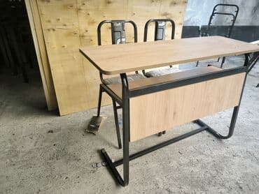 письменный стол с полками: Kompüter masası, Yeni, Açılmayan, Taxta, Dördbucaq masa — 5