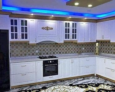 Кухонный гарнитур на заказ, Самозакрывающие петли, МДФ, Есть кредит, Бесплатная доставка — 1