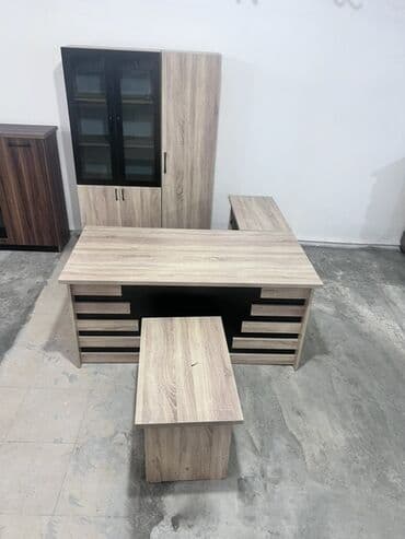 Ofis mebel dəsti Tərkib: - Geniş əmək masası – düz xəttli dizayn, ön lalafo.az -da Ofis mebel dəsti Tərkib: - Geniş əmək masası – düz xəttli dizayn, ön
