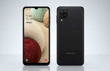 not 10 plus: Samsung Galaxy A12, 32 GB, rəng - Qara, İki sim kartlı — 1