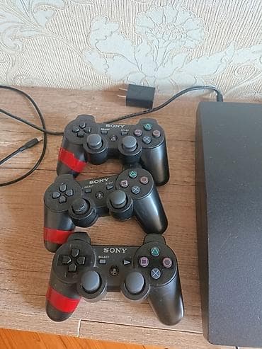 ps3 diskler: Sony PlayStation 3 Slim oyun konsolu Xüsusiyyətlər: - PS3 Slim (qara — 3