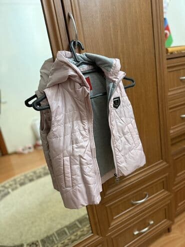 ust geyimi: Uşaq üçün qolçixli şişmə jilet - Rəng: açıq çəhrayı - Qapaqlı — 1