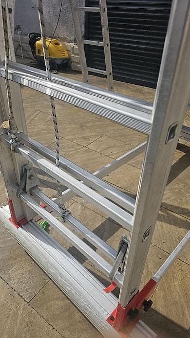 tekerli lesa: Alüminium mobil iskele (platformalı) - Material: yüngül və möhkəm — 6