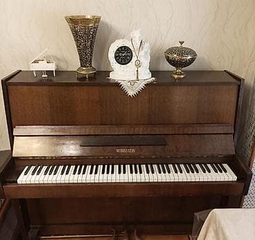 pion: RUBINSTEIN akustik upright piano - Korpusu klassik qəhvəyi ağac — 1