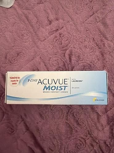 Məhsul: 1‑Day Acuvue Moist kontakt linzaları (1 qutu) Xüsusiyyətlər