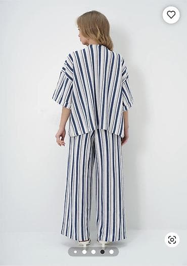 desd paltarlar: Qadın dəst – zolaqlı kimono və enli şalvar satilir — 5