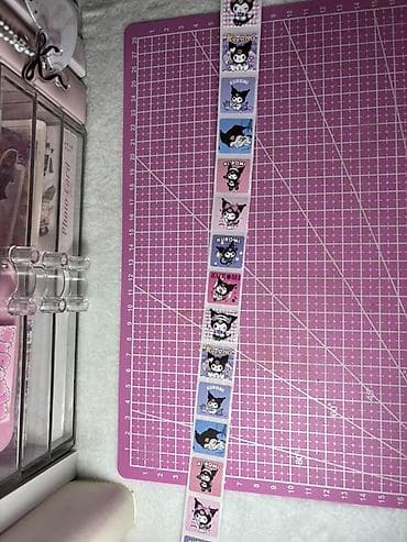 maşın aksesuarı: Içinde coxlu sticer var Kuromi temalı yapışqan etiket lent - Məhsul — 3