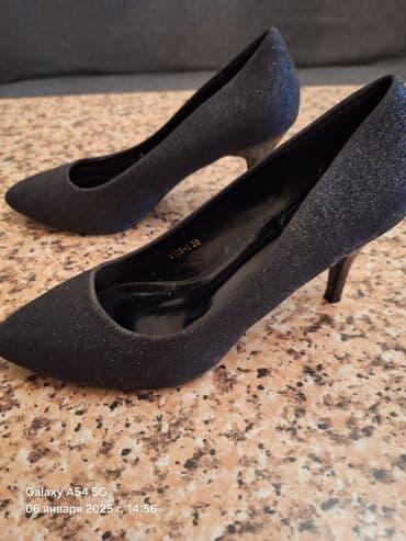 Tuflilər, Ölçü: 38, rəng - Qara, İşlənmiş