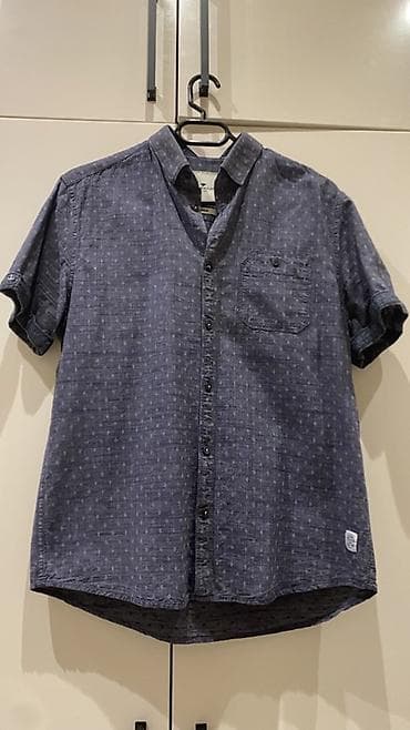 qara koftalar: Kişi köynəkləri dəsti 1) Qısaqol düyməli köynək - Rəng: tünd göy - — 1