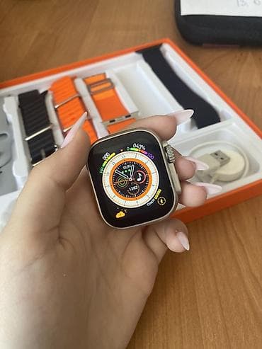 saat telefonlu: İşlənmiş, Smart saat, Smart, Sensor ekran, rəng - Narıncı — 2