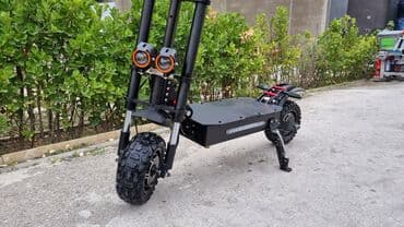 Ağır off-road elektrik skuter - Güclü ikili ön amortizator sistemi və