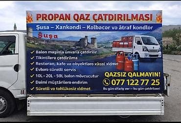 yuk dasima: Propan qaz balonlarının ünvanınıza çatdırılması xidməti Xidmət — 2
