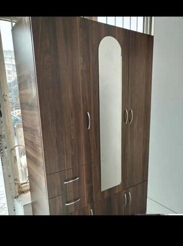 asilqan dolab: Açılan, 3 qapılı Düz dolab, Qarderob, paltar dolabı — 18