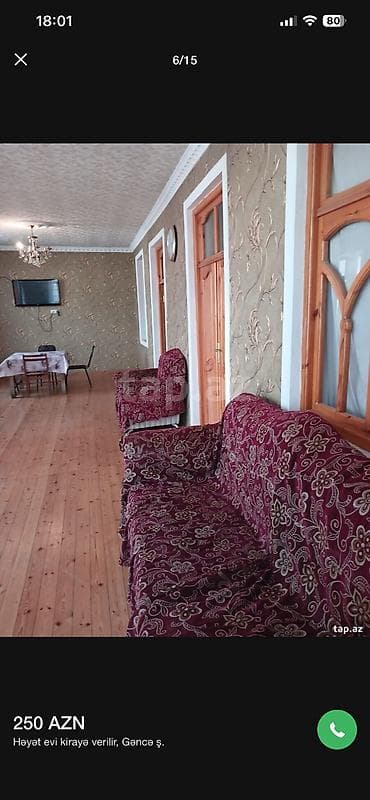 Daşınmaz əmlak: Gence şeherinde Demir yolu vağzalında yola yaxın yerde Mehle evi — 3