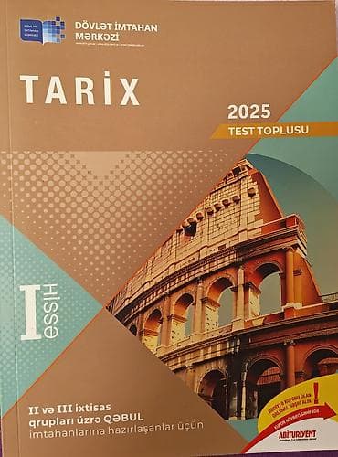 Məhsul: “Tarix – 2025 Test Toplusu”, I hissə Nəşriyyat: Dövlət — 1