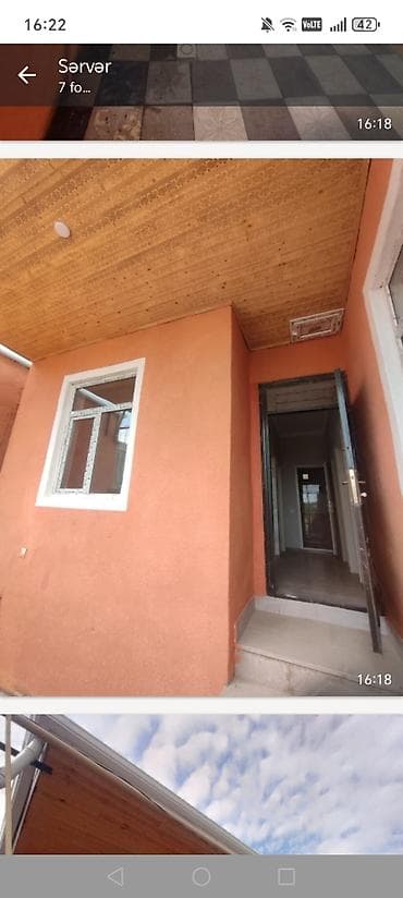 Satılır: 1 mərtəbəli həyət evi - Plan: girişdə kiçik eyvan/üstüörtülü