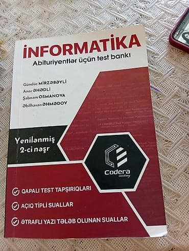 Məhsul: “İnformatika – Abituriyentlər üçün test bankı” (Codera lalafo.az -da Məhsul: “İnformatika – Abituriyentlər üçün test bankı” (Codera