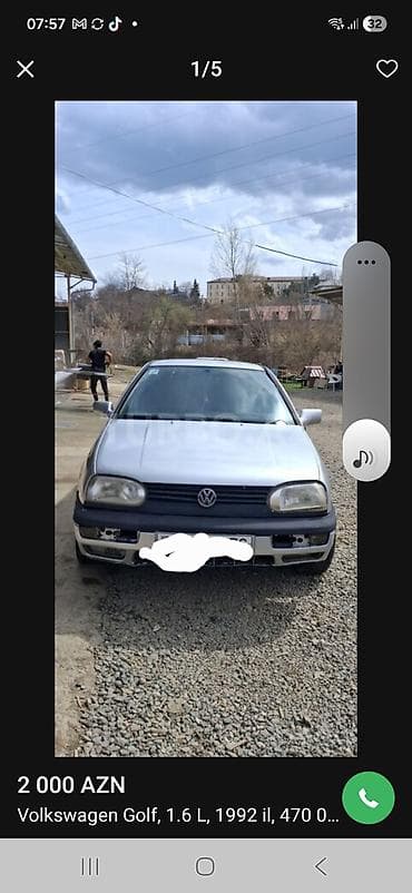 mercedes ishlenmish ehtiyyat hisseleri bakı: Volkswagen Golf: 1.6 l | 1992 il Hetçbek — 4