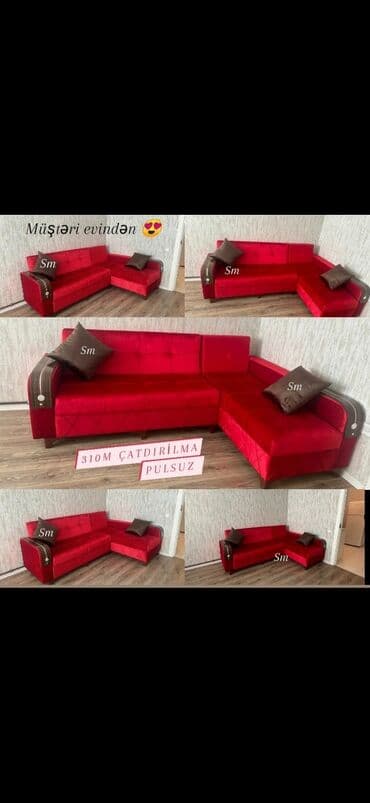 qupka: *SİFARİŞLƏ 3/5 gün ərzində hazırlanan qonaq otağı üçün künc divanlar* — 1