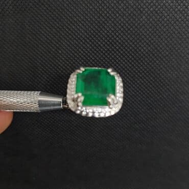 zumrud qaşlı uzuklər: Кольцо, Серебро, Изумруд — 2