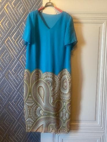 Gündəlik don, Midi, Mavi, L, XL — 1