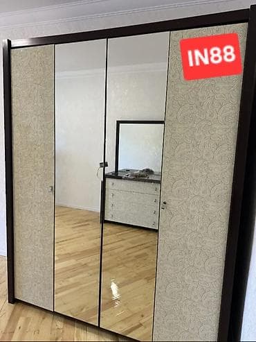 qapi taxda: Dolab – sürüşkən qapılı, güzgülü model - Qiymət: 220 manat - Ölçü — 1